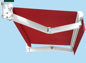 Projection 5 m, bras en aluminium résistant au vent de grande taille, pare-soleil <span class=keywords><strong>motorisé</strong></span>/manuel, auvent rétractable pour le stationnement de la voiture - Product Image 4