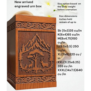Wooden Urn for Ashes Export Quality Supplier Wooden Urn with Custom Branding for Wholesale urn by AYAANS - Product Image 2