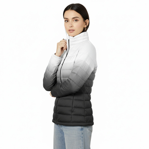 เสื้อแจ็คเก็ตพัฟเฟอร์สำหรับผู้หญิง ฤดูหนาว เสื้อโค้ทบับเบิ้ลน้ำหนักเบา เสื้อแจ็คเก็ตขนเป็ดแบบกำหนดเอง OEM ขายส่งแบบไม่มีลาย - Product Image 3