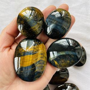 Venta al por Mayor de Grava de Cristal de Ojo de Tigre Azul de Calidad, Piedra Natural de Reiki, Piedra de Ojo de Tigre Azul Pulida para Sanación y Belleza - Product Image 4
