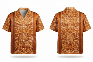 เสื้อเชิ้ตฮาวายคุณภาพสูง 100% ลายดอกไม้พิมพ์ลายวินเทจ ออกแบบเองได้ ติดกระดุม แขนสั้น สวมใส่สบายๆ สำหรับฤดูร้อน เหมาะสำหรับชายหาด สำหรับผู้ชาย - Product Image 4