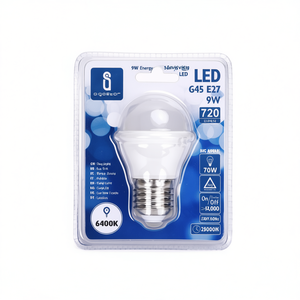Bombilla LED A5 G45 de 9W de Bajo Consumo, E27, 6400K, Temperatura de Color, Plástico, Uso Residencial, Nueva Condición, Modelo ES 191559 - Product Image 2