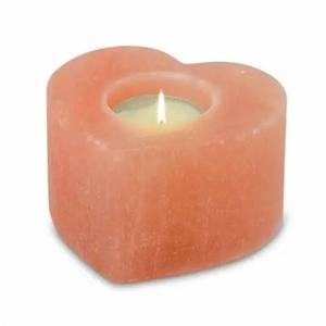 Portavelas de Sal del Himalaya Ecológicos, Hechos a Mano, para Velas de Té, Decoración Navideña - Product Image 1