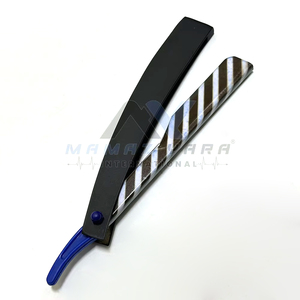 Professional Slide Lock Straight Shavette <b>Razor</b> Stainless Steel Half Blade Barber <b>Razor</b> with Exchangeable Blade Holder for <b>Men</b> - Product Image 5
