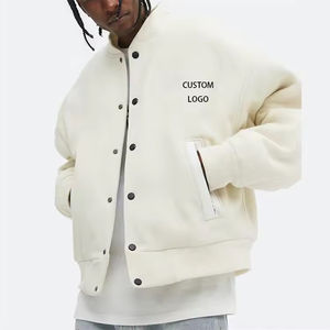 Chaqueta Varsity de Béisbol para Hombre de Alta Calidad 2026, Personalizable con Bordado, Mangas de Lana/Poliéster, Transpirable e Impermeable al Viento - Product Image 4