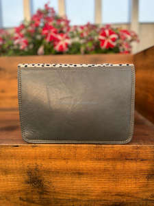 Nouveaux femmes fabriquées à la main cheveux véritables sur imprimé Animal en cuir recyclé couleur trapue sac à main Unique arc-en-ciel couleur sacs à bandoulière - Product Image 5