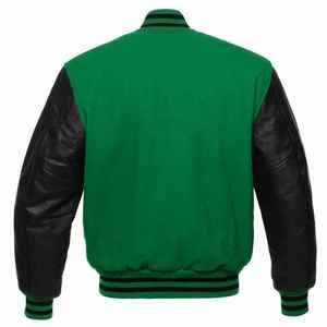 Men's Pure <b>Leather</b> <b>Long</b> Sleeve Varsity <b>Jacket</b> for Winter Season in High Quality Outdoor Custom Made Logo Letterman <b>Jackets</b> - Product Image 5