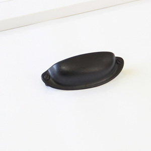 Tirador de Copa Vintage de Aleación de Zinc de Alta Calidad, Negro Mate, Herraje para Gabinetes de Cocina, Cajones, Baños y Mesitas de Noche - Product Image 6