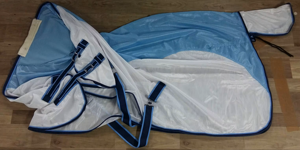 Meilleure qualité supérieure Zen Horse World Tapis de protection pour cheval personnalisé bicolore en maille hybride pour l'été avec bordure noire pour le dressage - Product Image 2