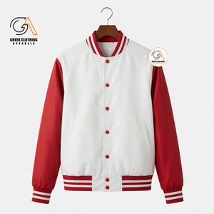 เสื้อแจ็คเก็ตบอมเบอร์แบบสั่งทำพิเศษสำหรับองค์กรกรีก กลุ่มเดลต้า ซิกมา ซอร์โรริตี้ |   กระดุมหุ้มสีแดงขาว ระบายอากาศได้ดี เป็นมิตรกับสิ่งแวดล้อม - Product Image 2