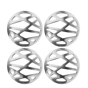 Modern Style <b>Sets</b> of 4 Stainless Steel Metal <b>Square</b> Stone Coasters Golden Antique Finish Most Demanded Mats & Pads - Product Image 6
