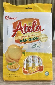 HALAL ATELA CORN CRISP CRACKERS 228g Collation faible en gras au goût sucré et salé Texture croustillante Sachet emballé Bon goût Pas cher - Product Image 5
