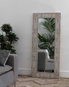Cadre de miroir mural artisanal, cadre de miroir en bois décoratif, décoration murale de luxe pour la maison, cadre de miroir suspendu - Product Image 6