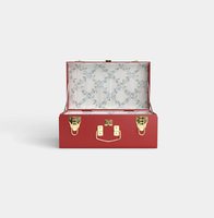 Coffre de rangement en métal rectangulaire, couleur personnalisable, avec poignées, design empilable, style classique durable, pour articles divers, décoration intérieure