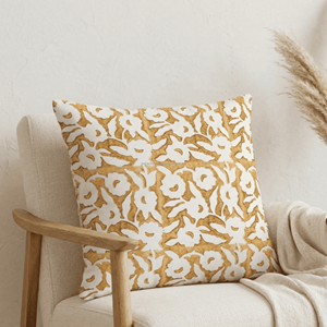 Indigo Mango Buta Design Block Printed Chair Pillow <b>Cover</b> Removable Lightweight Printed 20x20 Indoor Decor Printed Pillowslip - Product Image 6