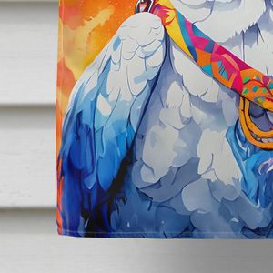 Hippie Animal cacatúa gran porche manga poste decorativo patio Banner ilustraciones Multicolor poliéster casa colgante de pared - Product Image 4