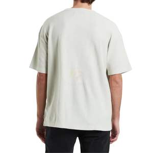 T-shirt Homme Oversize à Épaules Tombantes en Mélange de Coton Uni Coupe Ample – Fabricant de Vêtements Personnalisés - Product Image 2