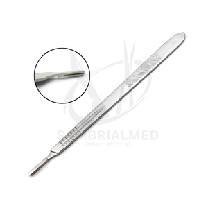 Sambrialmed International Mango de Bisturí de Precisión N.º Portacuchillos Quirúrgicos Extra Largos de 4L, Instrumentos Dentales Manuales - Product Image 1