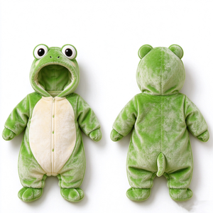 Mono de cordero personalizado para bebé, pelele de oveja, conjunto de felpa para bebé, mono con capucha de cordero, disfraz de animal para recién nacido - Product Image 2