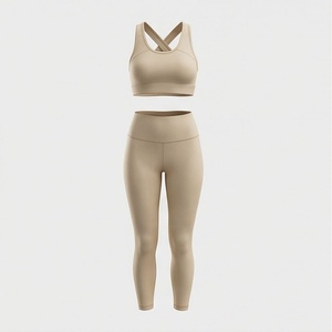 Conjunto Deportivo de Yoga sin Costuras de Nailon Estampado para Mujer, Ropa Deportiva, Sujetador Deportivo, Leggings, Traje Deportivo para Gimnasio, Fitness y Atletismo - Product Image 1