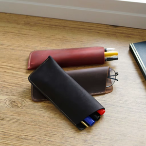 Slim Profile Genuine Leather <b>Glasses</b> Sleeve Elegant Spectacle <b>Case</b> Wholesale International Shipping LGC-0060 - Product Image 4