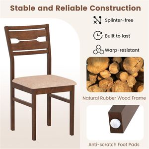 2 sedie da pranzo imbottite con struttura in metallo in stile rustico e schienale cavo - per soggiorni - Product Image 5