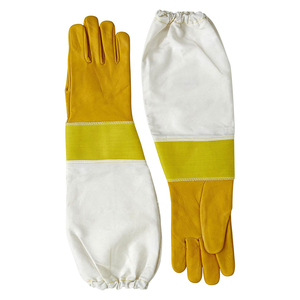 Guantes de Apicultura Personalizados Multicolor, Ventilados, de Manga Larga, de Piel de Oveja y Vacuno, Antideslizantes, Anti-Picaduras, de Algodón - Product Image 3