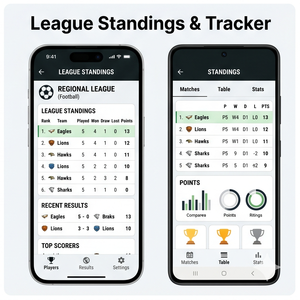 Application d'organisation de tournois RoyalCraft – Créez des tournois, des matchs, des équipes et des planning de matchs pour iOS/Android/Linux/Mac - Product Image 4