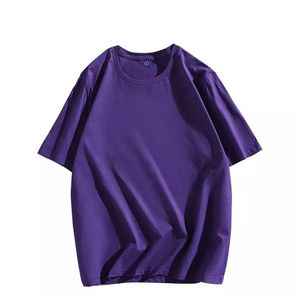 เสื้อยืดคอกลมทรงเข้ารูปแขนสั้นผู้ชาย ป้องกันขนร่วง โลโก้ด้านหน้า แบรนด์ USWY ผลิตในปากีสถาน - Product Image 3