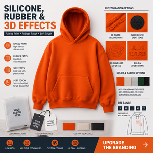 Men’s Oversized <b>Hoodie</b> Thick Heavyweight 460–650gsm French Terry Pullover Streetwear <b>3D</b> Embroidery Logo <b>Hoodie</b> - Product Image 5