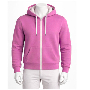เสื้อฮู้ดดี้ผู้ชาย ผ้าถักนิตติ้ง 100% ผ้าฝ้าย 380 กรัม ระบายอากาศได้ดี เป็นมิตรกับสิ่งแวดล้อม เหมาะสำหรับฤดูหนาว แขนยาว ทรงปกติ มีซิป - Product Image 4