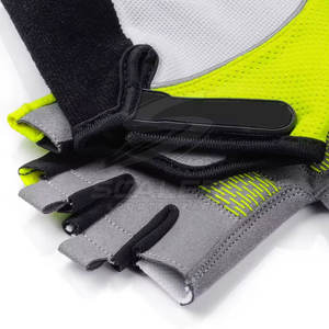 Lightweight Breathable Half Finger Cycling Gloves with Hook Loop Closure Safety Grip Anti <b>Slip</b> Palm for <b>Long</b> Distance Cycling - Product Image 6