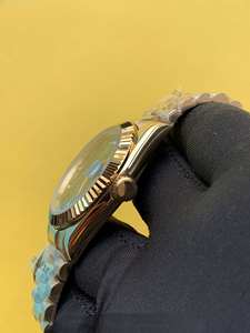 BOJ Plain R.O.L.E.X.18 41MM Index Dial Yellow Gold Tone Stainless Steel Japan <b>Mechanical</b> Automatic Wrist <b>Watch</b> Low Price Hot - Product Image 3