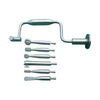 Nouvel ensemble d'instruments chirurgicaux orthopédiques réutilisables 7 pièces Hudson Brace Hand Drill en acier inoxydable pour la chirurgie traumatique canine