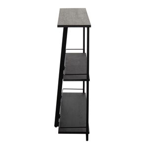 Librería industrial Conversge en acero negro y bambú negro - Product Image 2