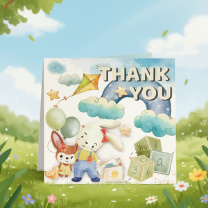 การ์ดอวยพรเพื่อนกระต่าย - Product Image 3