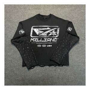 เสื้อยืดกราฟิกสตรีทแวร์พิมพ์ลายตามสั่ง คุณภาพสูง 100% ผ้าฝ้าย สำหรับผู้ชาย ระบายอากาศได้ดี แห้งเร็ว เป็นมิตรกับสิ่งแวดล้อม ผลิตจากผ้าถัก - Product Image 1