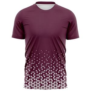 Camiseta Deportiva para Hombre con Estampado de Triángulos en Degradado de Menta, Camiseta de Entrenamiento de Alto Rendimiento, Corte Moderno, Tejido Transpirable, Ropa Deportiva - Product Image 4