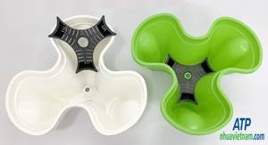 Meilleure vente de pot pour la décoration de la maison et du jardin, pot pour plantes en triangle avec plastique de haute qualité - Product Image 4