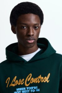 Sweat à capuche de haute qualité, lourd, design personnalisé, coupe ample, en coton, pour l'hiver - Product Image 2