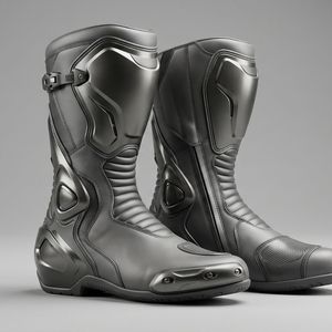 Botas Largas para Motocicleta, Diseño Personalizado, Calzado Protector para Motociclistas con Correas Ajustables y Paneles Reforzados - Product Image 4