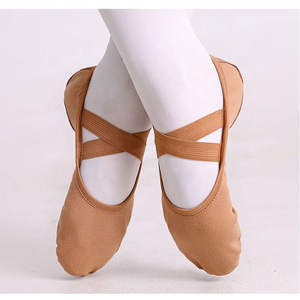 Zapatos de Ballet para Mujer, Parte Superior de Cuero Genuino, Suela Dividida Suave, Colores Personalizados, Tallas Variadas, Alta Calidad, Suela Blanda para Baile de Salón - Product Image 2