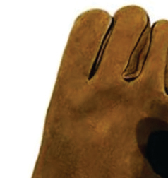 Guantes de Cuero Vacuno Dorado de Alta Calidad, Resistentes al Calor, Anti-Corte, Anti-Impactos, Transpirables, Forrados con Forro Polar, para Metal Fundido - Product Image 5