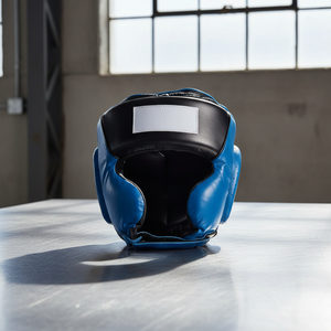Protection de tête sportive pour adulte de haute qualité, nouvelle arrivée, en cuir, avec fermeture auto-agrippante et double visière pour la boxe et l'entraînement MMA - Product Image 4
