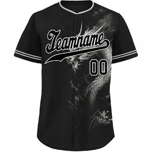 Maillot de baseball d'équipe personnalisé avec impression par sublimation, tissu respirant et look sportif professionnel - Product Image 3