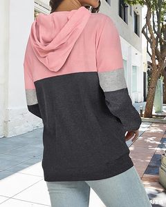 Sudadera con Capucha para Mujer, Estilo Casual y Deportivo, Manga Larga, Diseño Simple y Moderno - Product Image 3