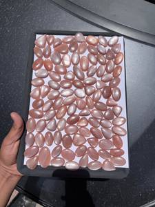 Suministro Directo de Fábrica: Cabujones de Piedra Lunar Melocotón para Anillos, Colgantes, Pendientes y Proyectos de Manualidades Disponibles para la Venta - Product Image 2