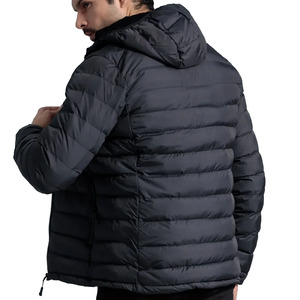 Veste matelassée imperméable pour homme, fermeture éclair, polyester/nylon, haute qualité, vêtements d'hiver pour homme. - Product Image 3
