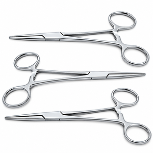Pinzas Hemostáticas de Acero Inoxidable de Alta Calidad, Pinzas Quirúrgicas Rectas con Bloqueo - Product Image 6
