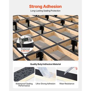 Nastro di travetto butilico lampeggiante autoadesivo da 10 pollici X 50 ft per ponti in legno RVs casa tubi di riparazione tubi - Product Image 3